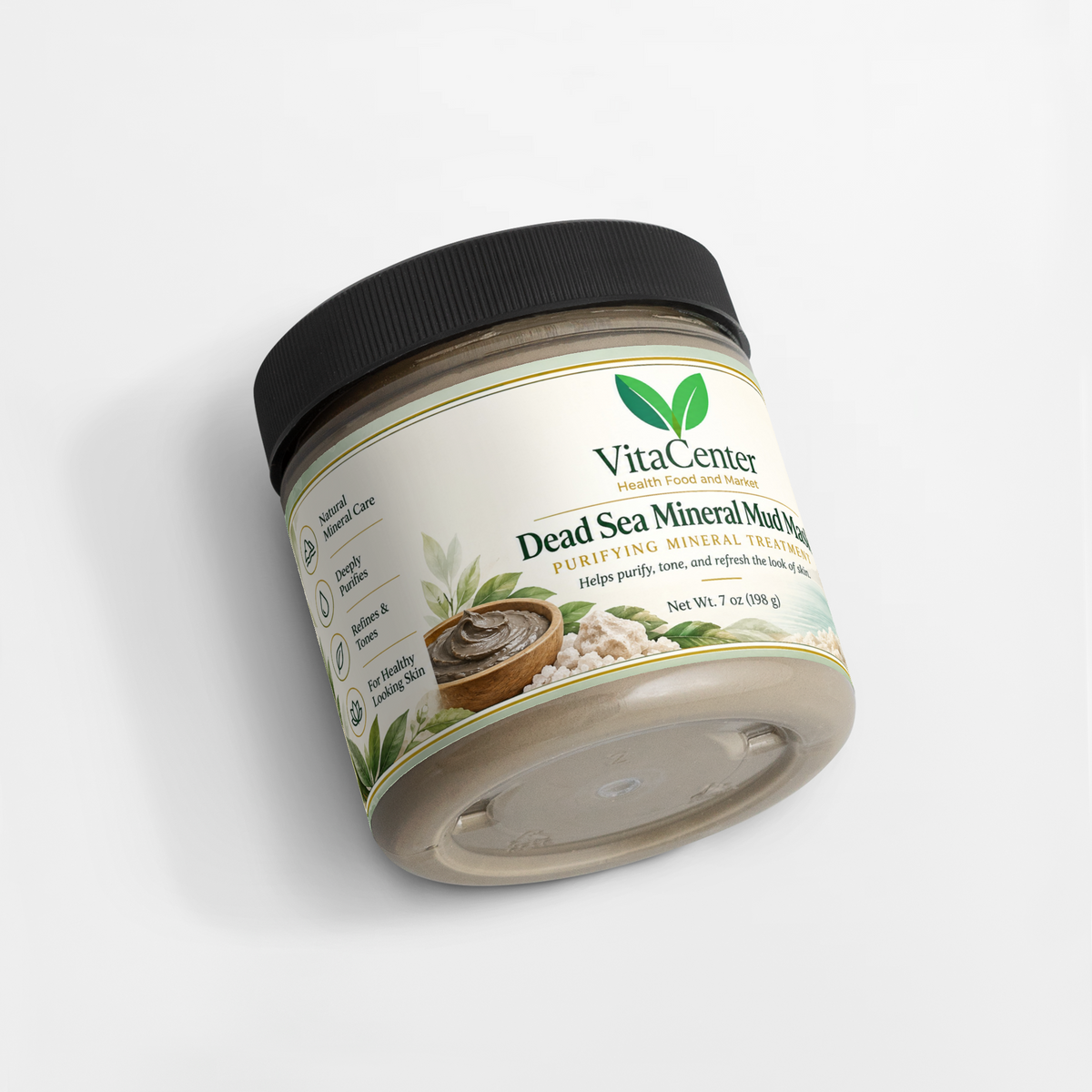 Dead Sea Mud Mask – Mineral-Rich Face, Body & Scalp Purifying Treatment