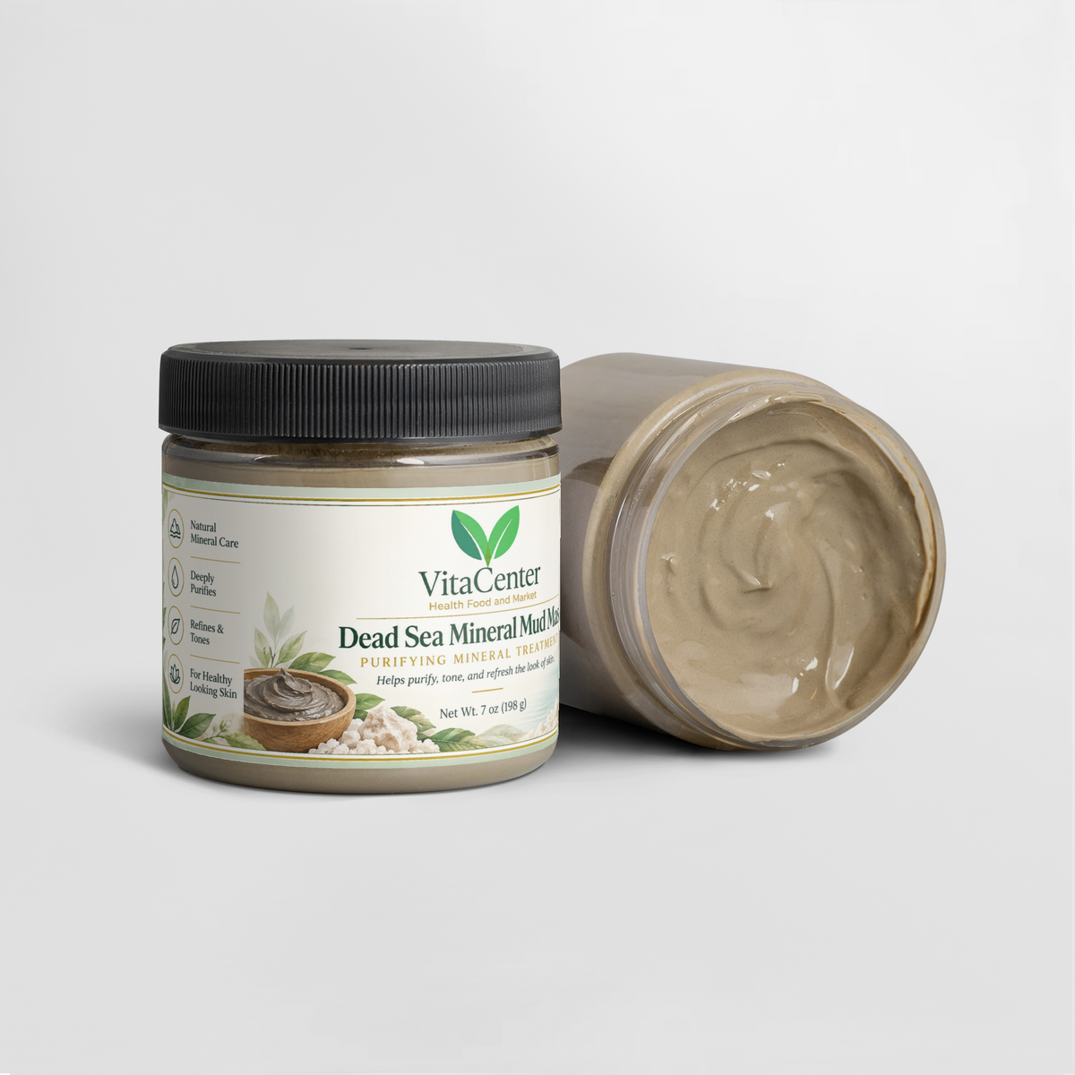 Dead Sea Mud Mask – Mineral-Rich Face, Body & Scalp Purifying Treatment