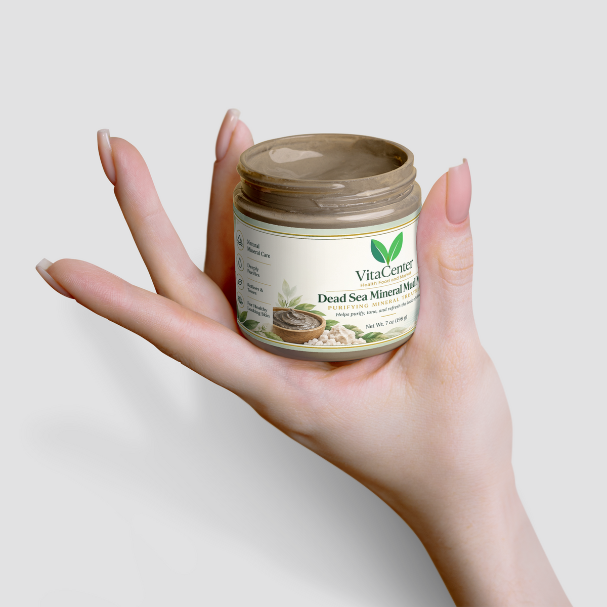 Dead Sea Mud Mask – Mineral-Rich Face, Body & Scalp Purifying Treatment