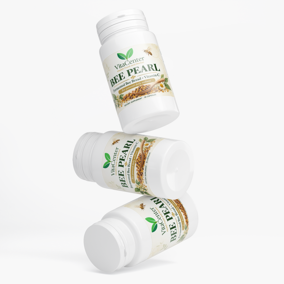 BEE PEARL Fermented Bee Pollen + Vitamin C