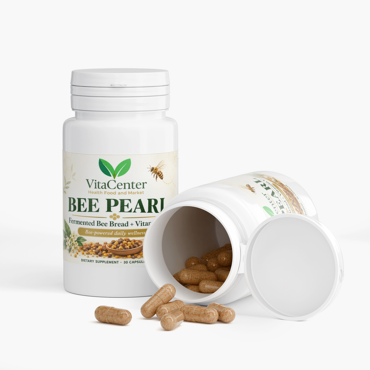 BEE PEARL Fermented Bee Pollen + Vitamin C