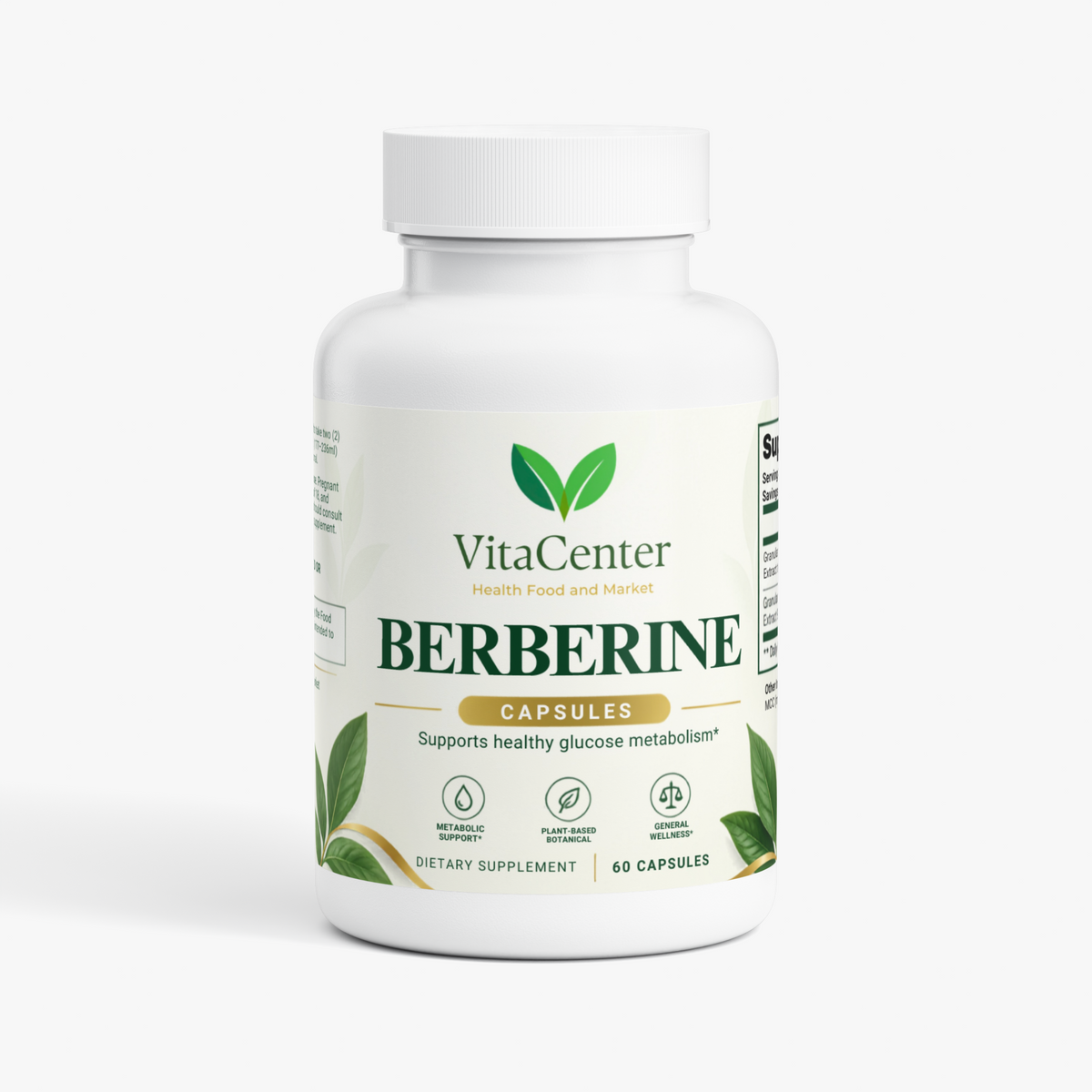 Berberine | Blood Sugar, Heart Health & Weight Management | 60 Capsules