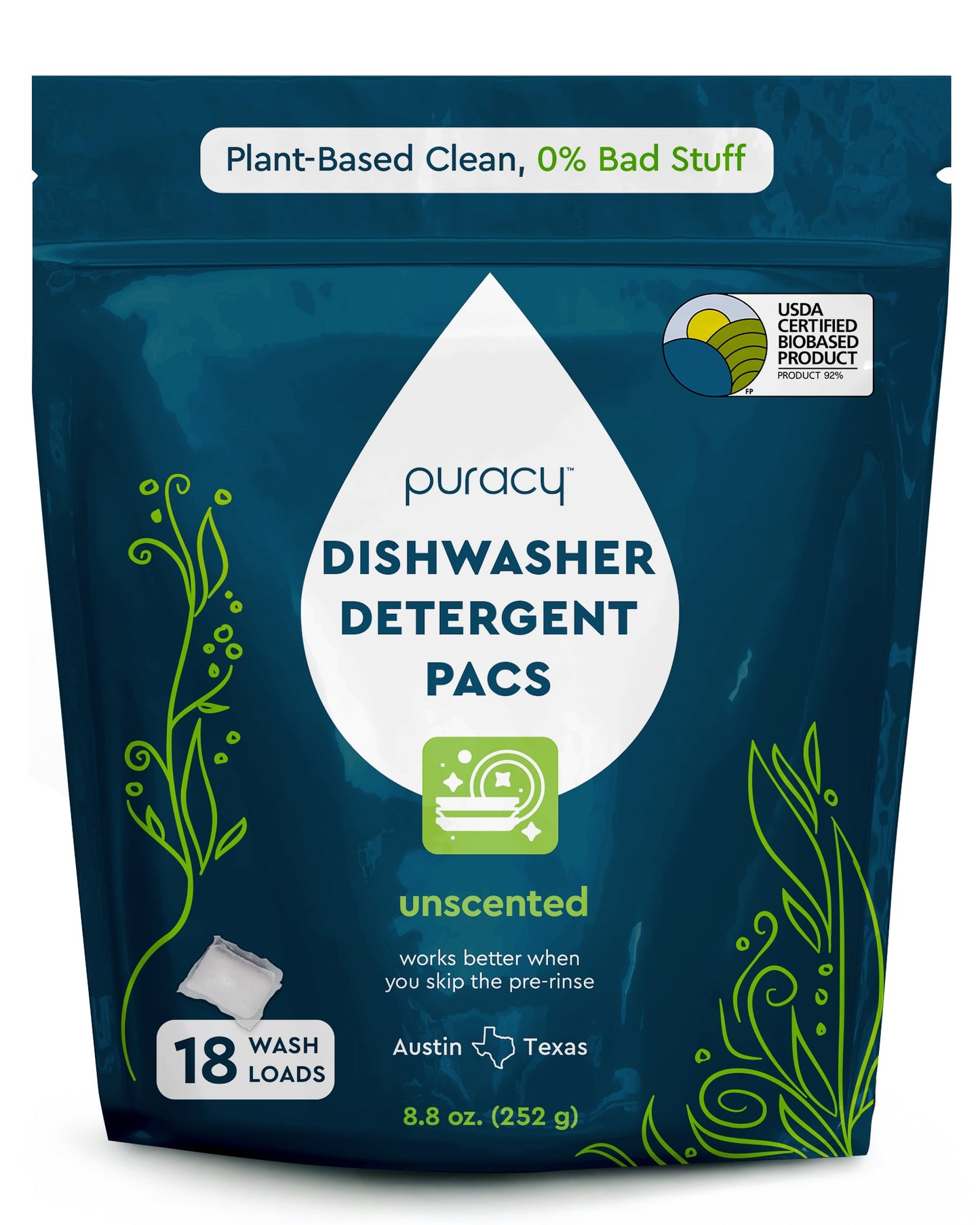 Cápsulas de detergente para lavavajillas