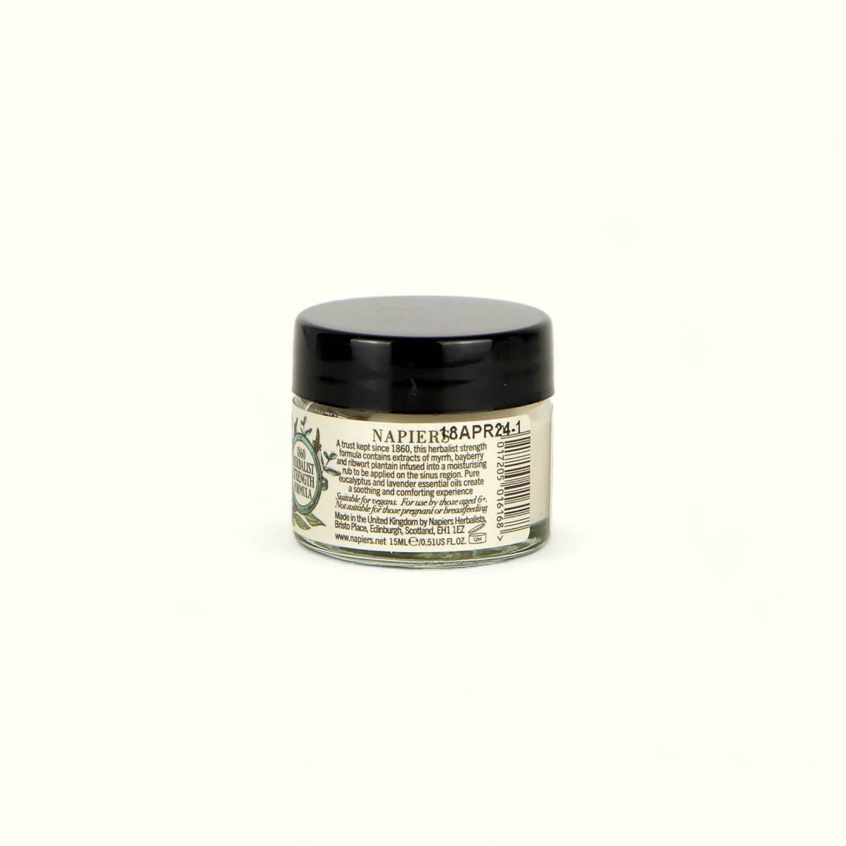 Napiers Sinus Rub Cream | Herbal Nasal Relief with Eucalyptus & Lavender for Sinus Congestion