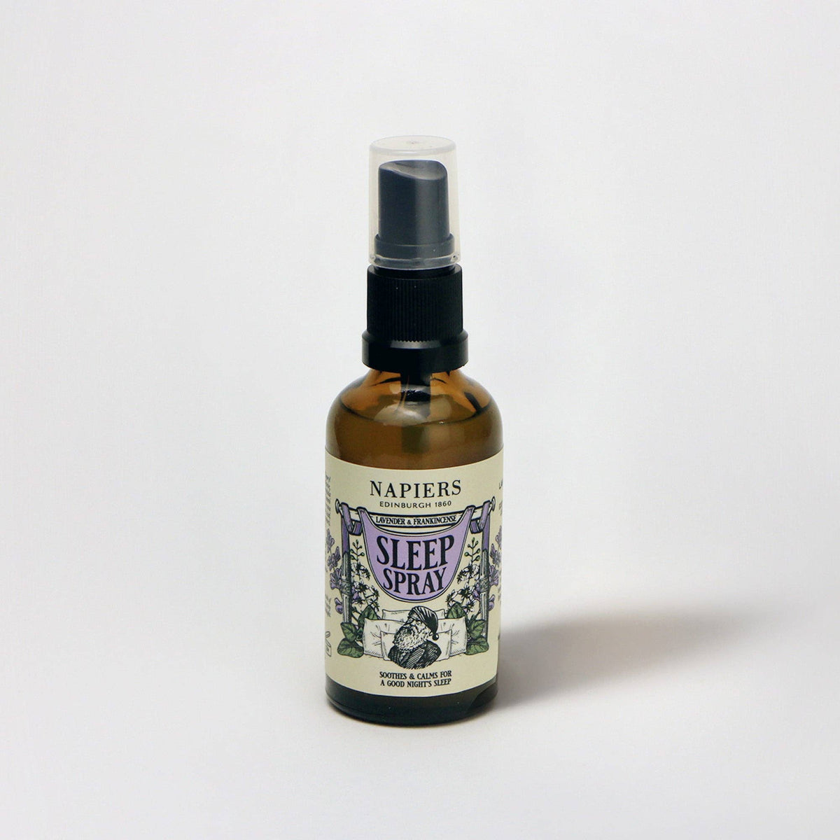 Napiers Sleep Spray | Natural Essential Oil Pillow Mist with Lavender, Marjoram & Frankincense for Deep, Restful Sleep — 50ml, Safe for Infants 6m+