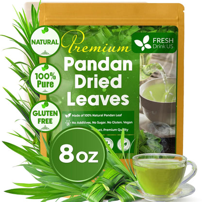 Natural Pandan Leaves Dried, No Additives, No Caffeine, Vegan