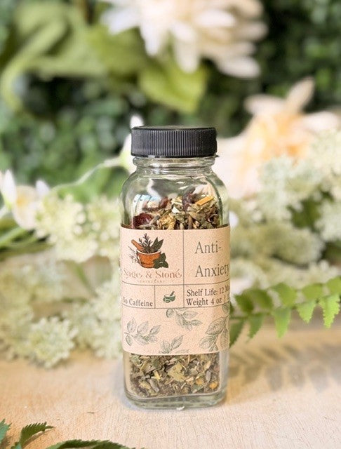 Anti-Anxiety Organic Herbal Tea | Loose Leaf Blend with Lemon Balm & Lavender for Stress & Anxiety Relief
