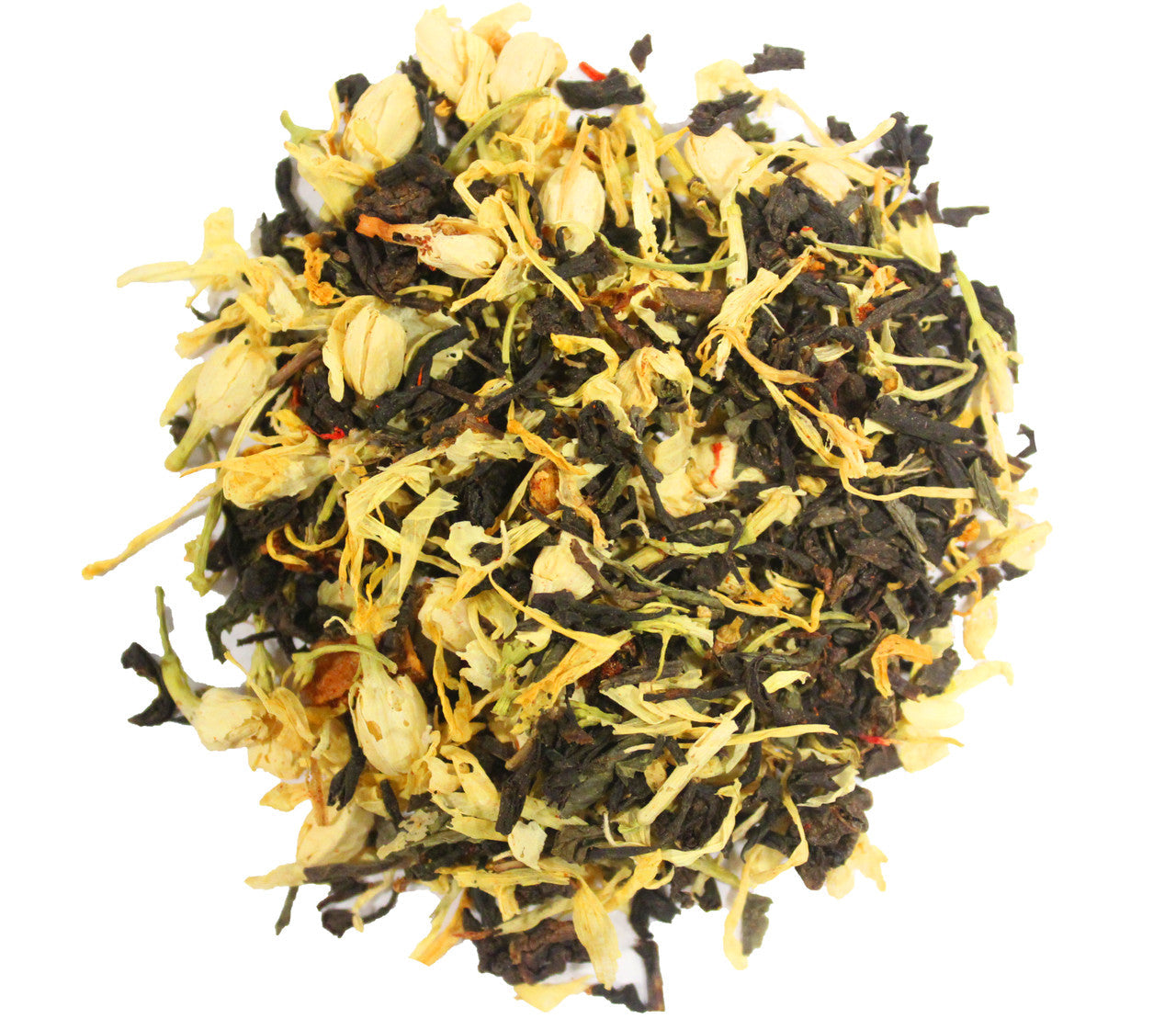 Apricot Peach Cobbler Tea | Loose Leaf Black & Green Tea Blend with Jasmine & Marigold for Antioxidants & Natural Energy
