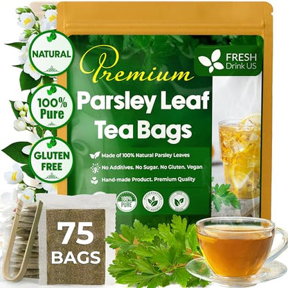 Premium Parsley Leaf Tea Bags, 100% Natural & Pure from Parsley Leaves.