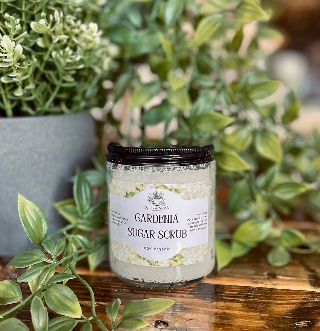 Gardenia Sugar Scrub | Natural Exfoliating Body Scrub for Smooth, Glowing & Rejuvenated Skin