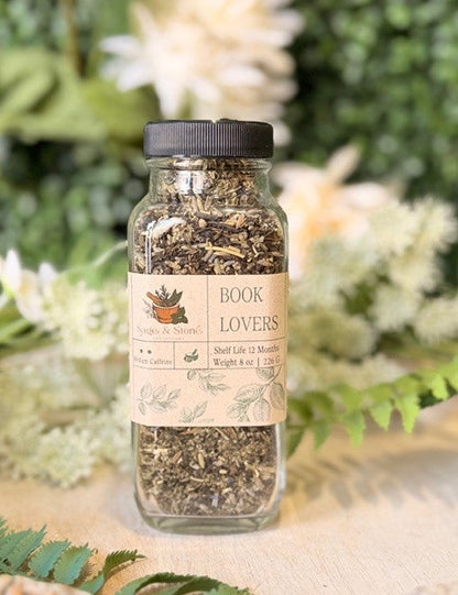 Book Lovers Brew Black Tea | Loose Leaf Earl Grey Blend with Lavender & Rosemary for Focus & Calm