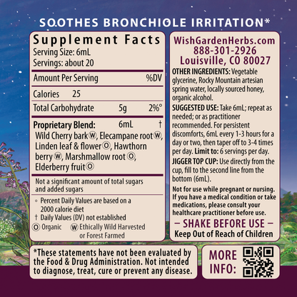 Serious AM Cough, Soothing Syrup | Non-Drowsy Herbal Cough Relief