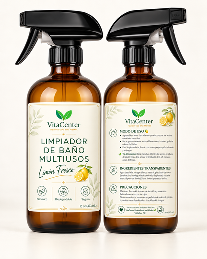 VitaCenter Multipurpose Cleaner | Bathroom, Kitchen, Glass & More | 100% Natural