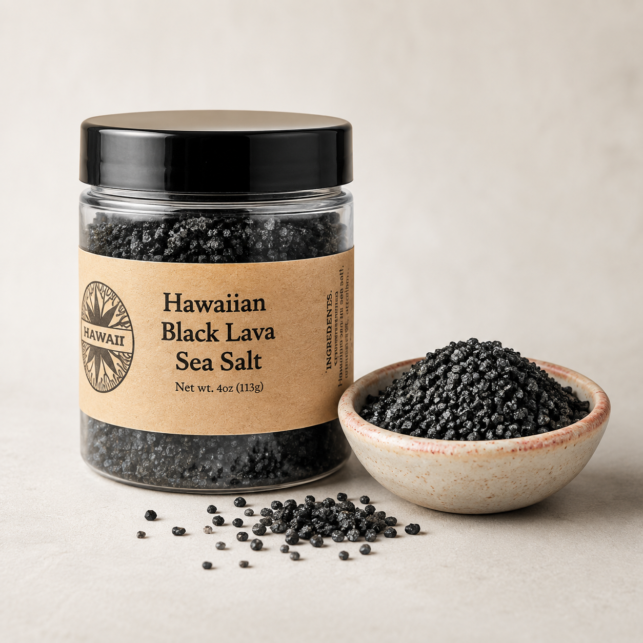 Black Lava Hawaiian Sea Salt
