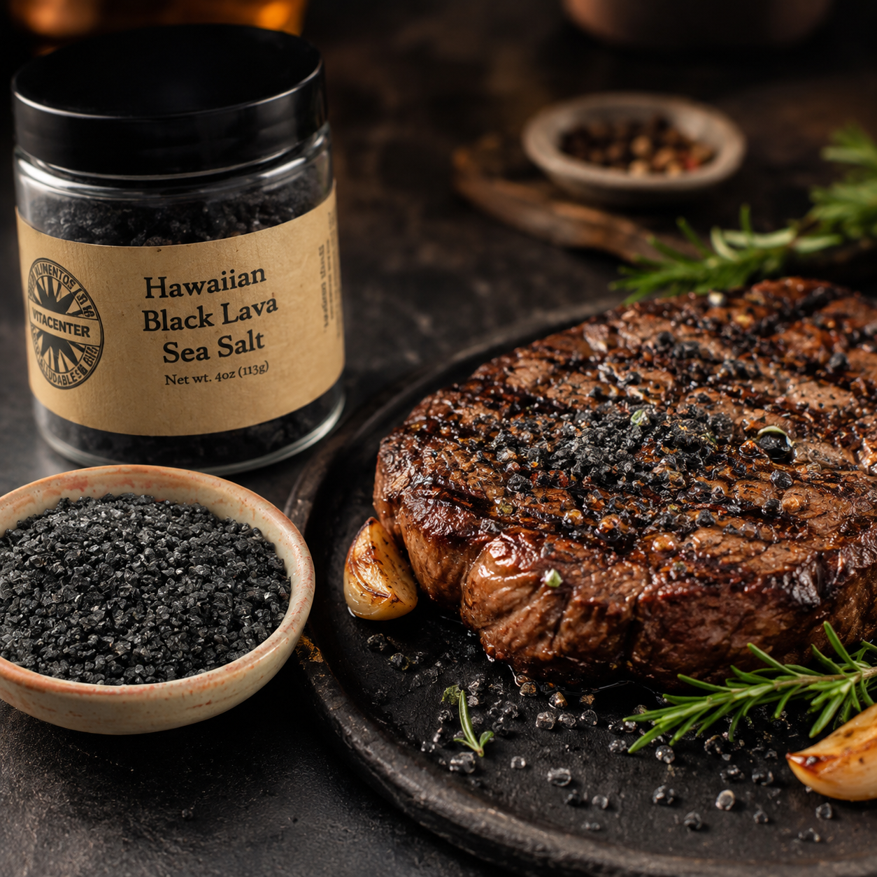 Black Lava Hawaiian Sea Salt