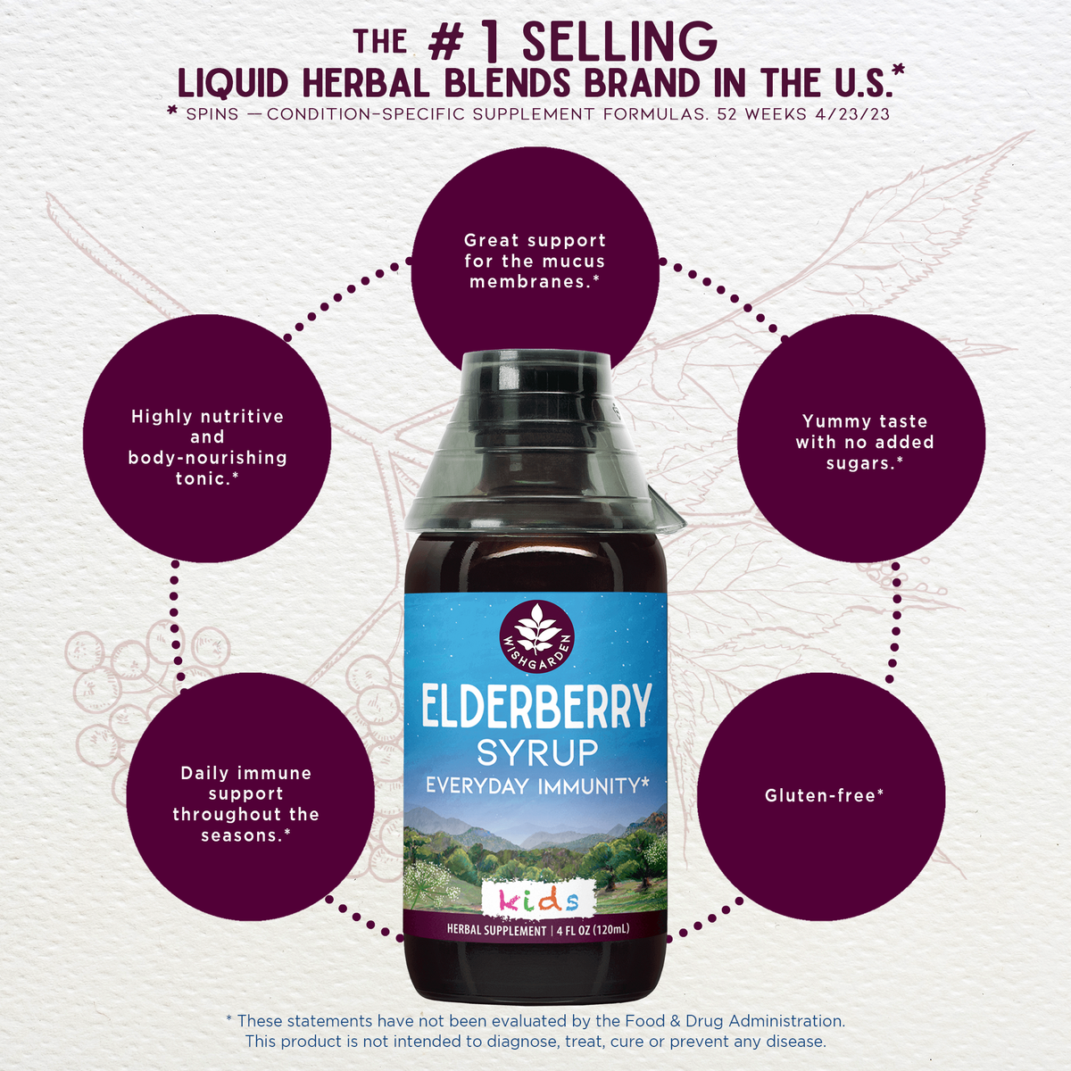 Elderberry Syrup, Everyday Immunity for Kids | WishGarden