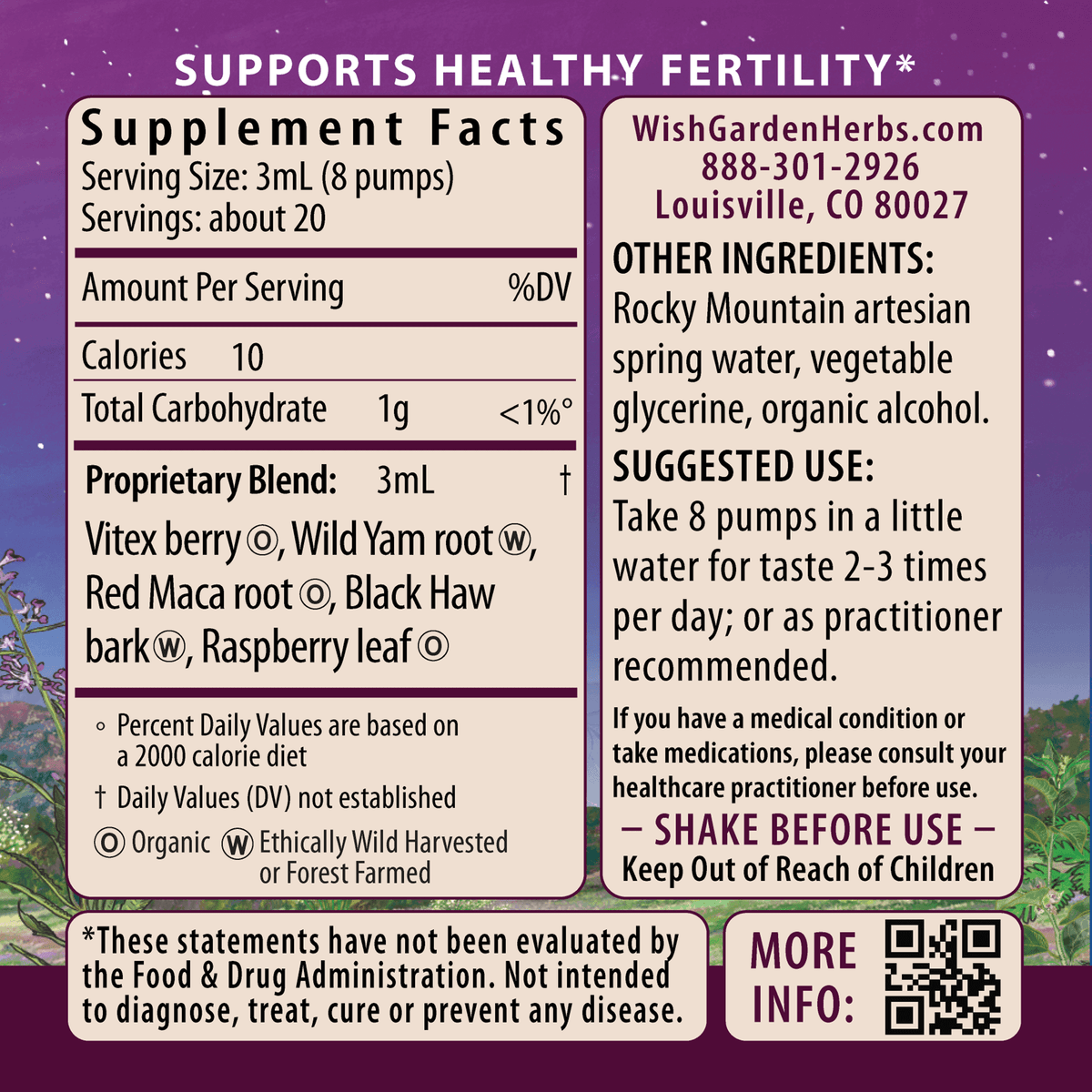 Fertility Prep, Conception Support | Herbal Tonic for Women