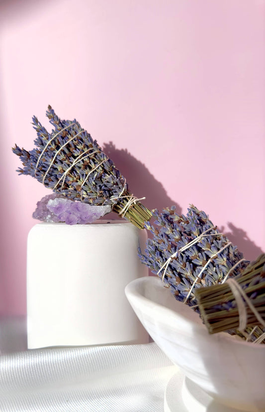 Mini Lavender Bundle | Natural Smudge Stick for Energy Cleansing, Meditation & Calming Atmosphere