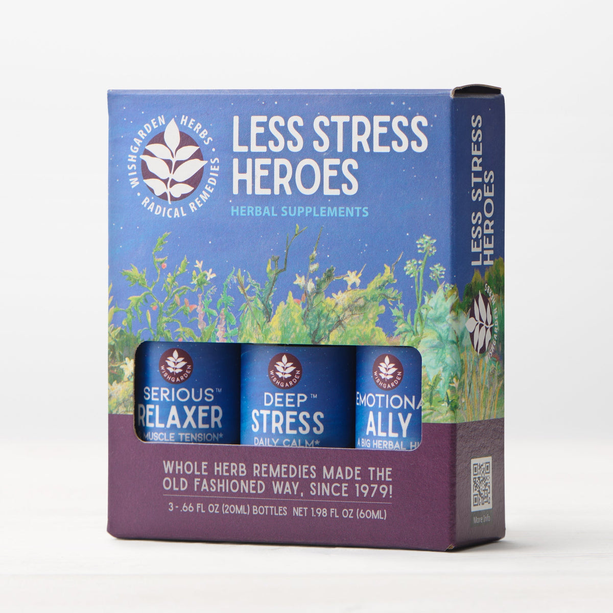 Less Stress Heroes 3-Pack kit de tinturas herbales para el estrés natural — VitaCenter PR