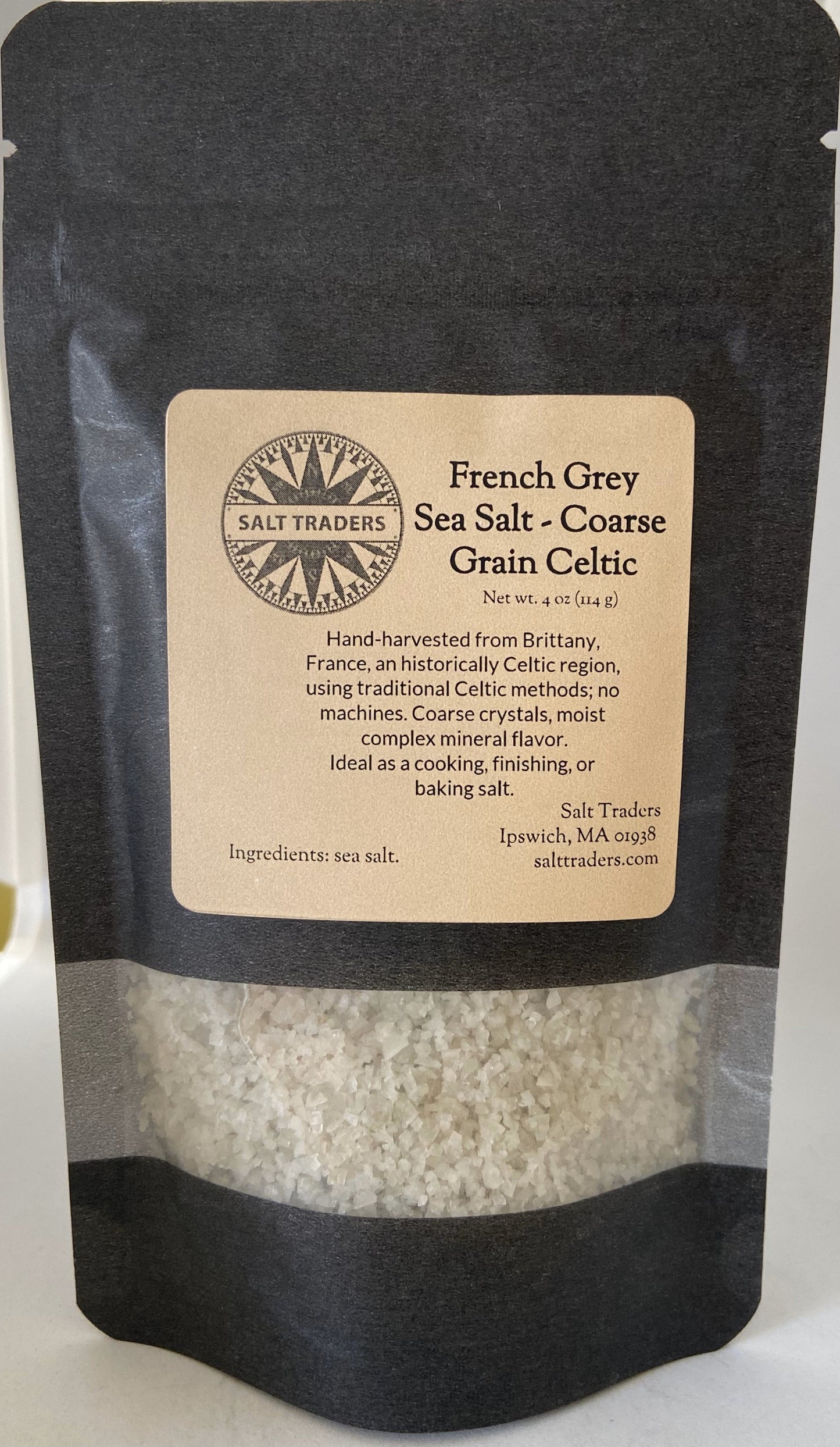 French Grey Sea Salt, Celtic Sel Gris, Fine or Coarse Grain
