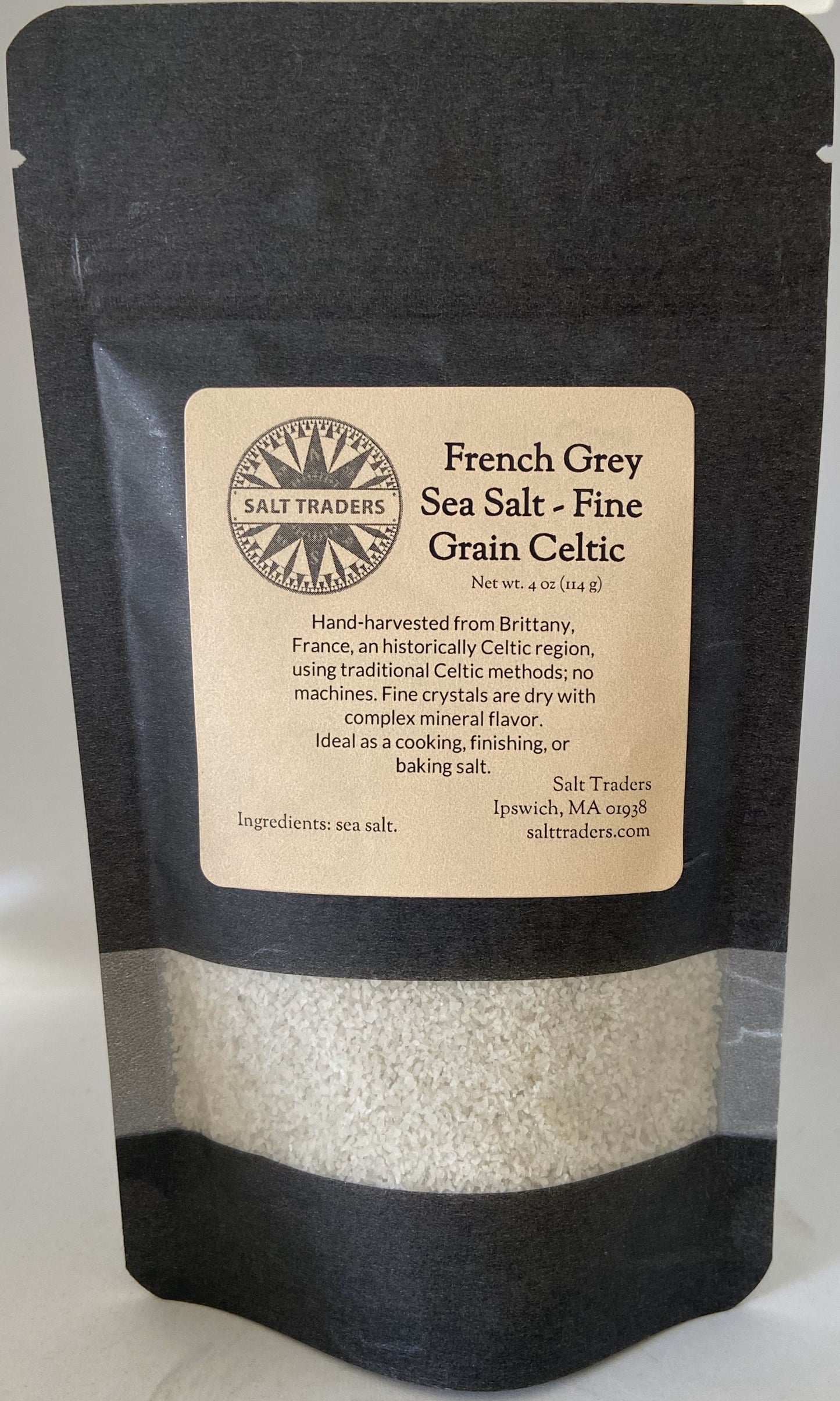 French Grey Sea Salt, Celtic Sel Gris, Fine or Coarse Grain