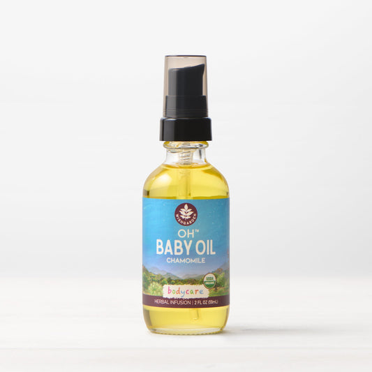 Organic Baby Oil with Chamomile & Calendula | WishGarden