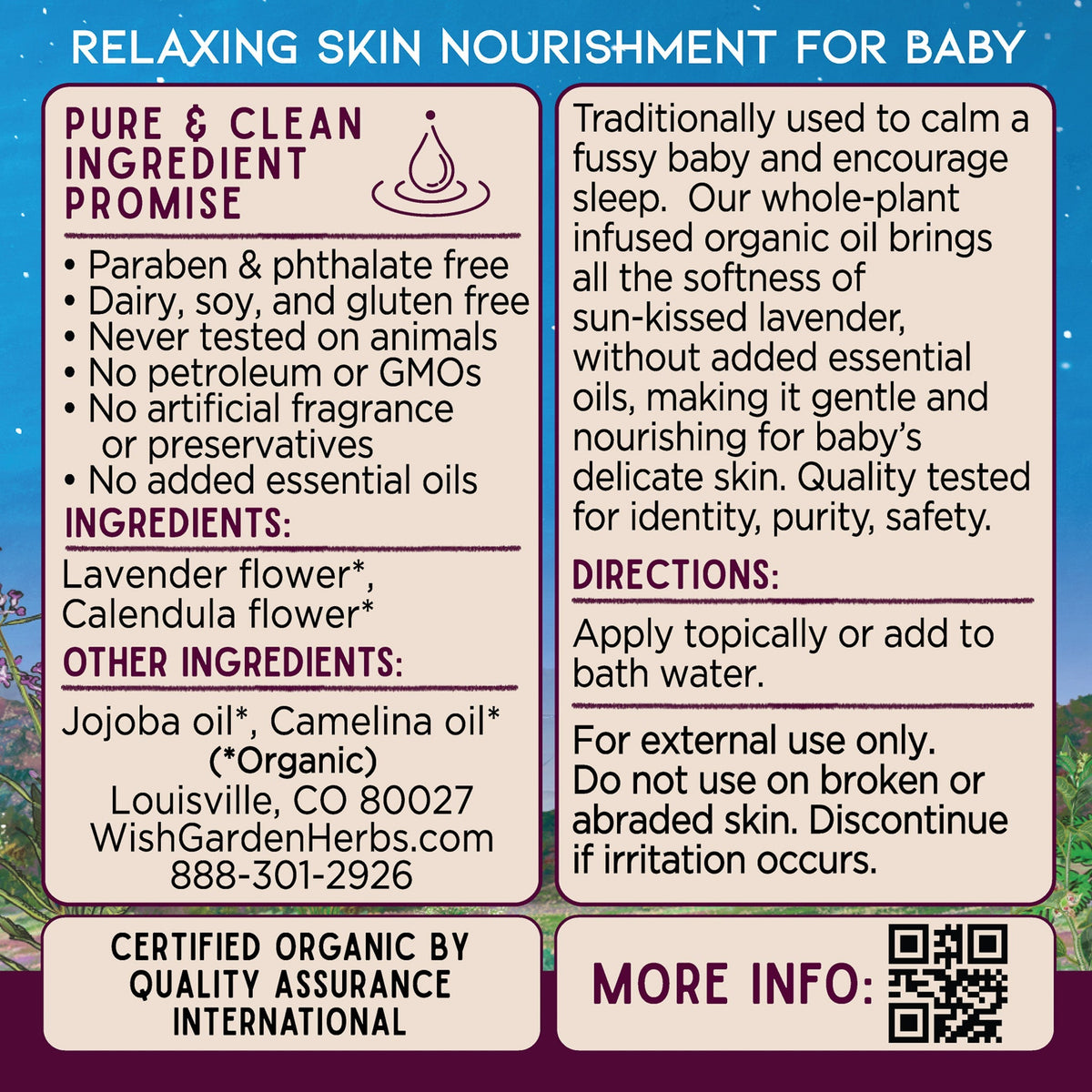 Oh Baby Oil, Lavender | Organic Baby Body Oil