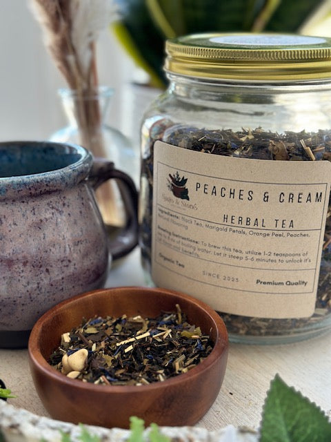 Peaches & Cream Black Tea | Natural Energy & Focus
