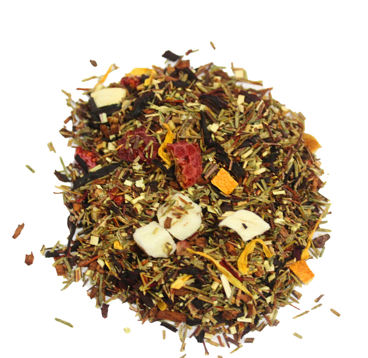 Peach Raspberry Punch Herbal Tea | Loose Leaf Caffeine-Free Blend with Hibiscus & Rooibos for Antioxidants — Perfect Iced Tea
