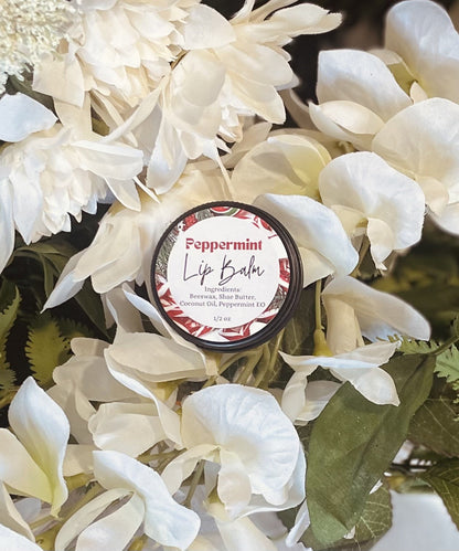 Natural Lip Balm | Botanical Oil & Natural Wax Lip Balm in Tin for Dry & Chapped Lips — Peppermint, Spiced Chai, Sweet Orange & Vanilla Dream