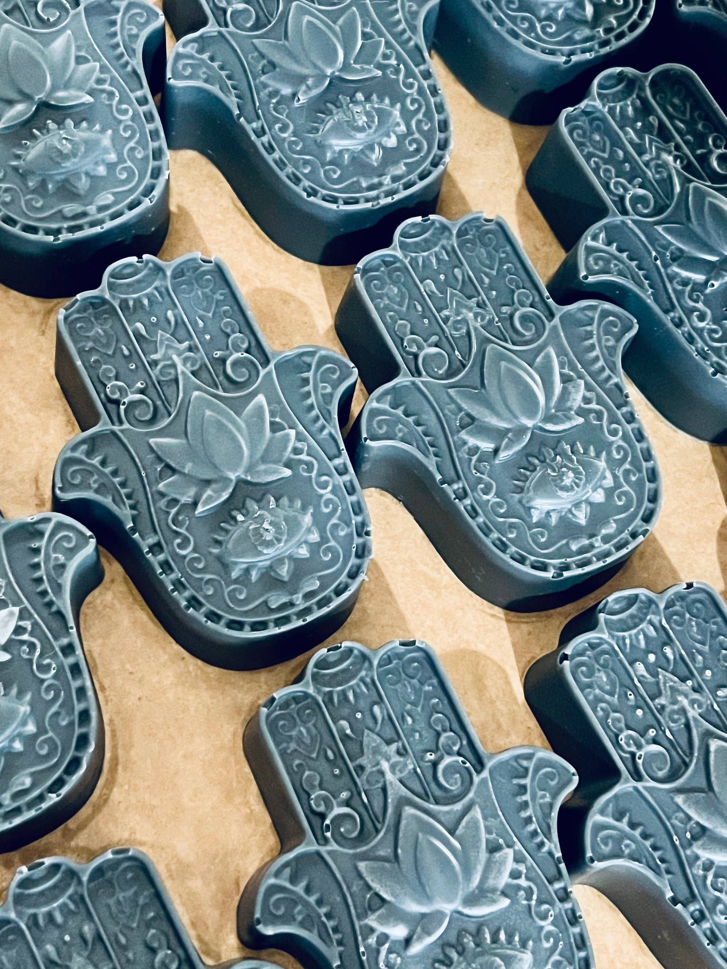 Hamsa Soap Bar | Handcrafted Natural Soap in Rose Garden, Honey Chamomile, Lavender Oatmeal & More