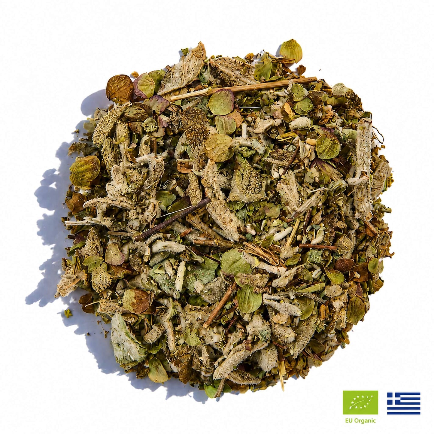 Crete Tea | Organic Whole Leaf Greek Tea with Dittany of Crete, Sage & Tribulus — Caffeine-Free, Rarest Herb in Greece