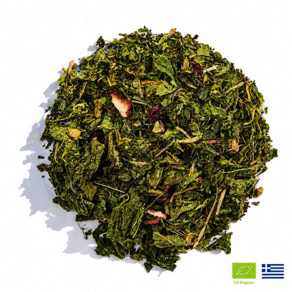 Detox Tea | Organic Whole Leaf Greek Herbal Blend with Nettle, Dandelion Root & Hibiscus for Body Cleanse & Liver Support — Caffeine-Free