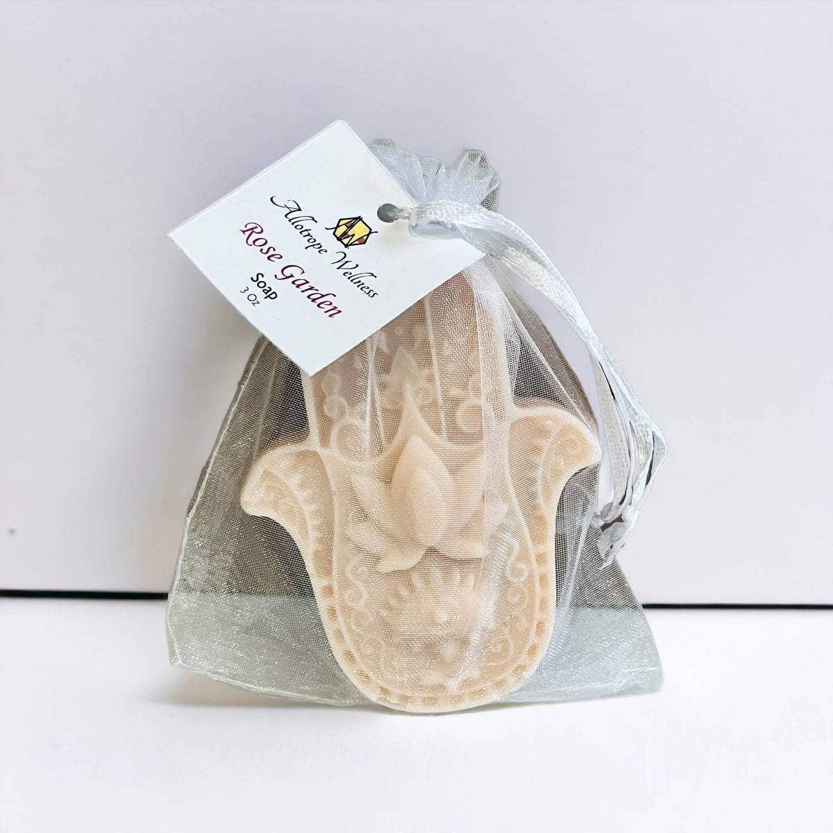 Hamsa Soap Bar | Handcrafted Natural Soap in Rose Garden, Honey Chamomile, Lavender Oatmeal & More
