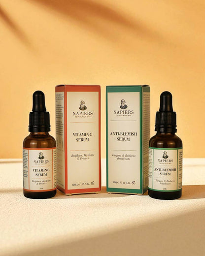 Napiers Vitamin C Serum | Brightening Face Serum with Stabilized Vitamin C, Hyaluronic Acid & Gotu Kola for Even Skin Tone & Deep Hydration
