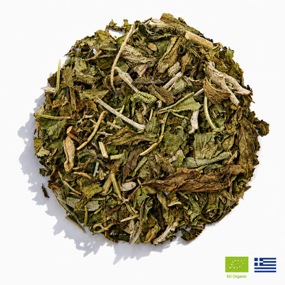 Focus Tea | Organic Whole Leaf Greek Herbal Blend with Sage, Peppermint & Rosemary for Mental Clarity, Concentration & Brain Fog Relief — Caffeine-Free