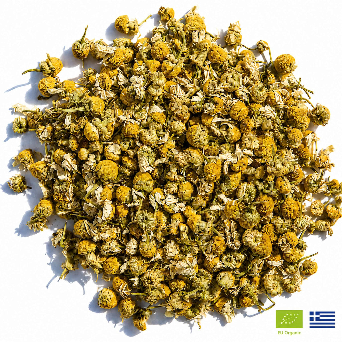 Greek Chamomile Tea | Organic Whole Flower Chamomile from Grevena, Greece — Honey-Sweet, Caffeine-Free & Physician-Studied