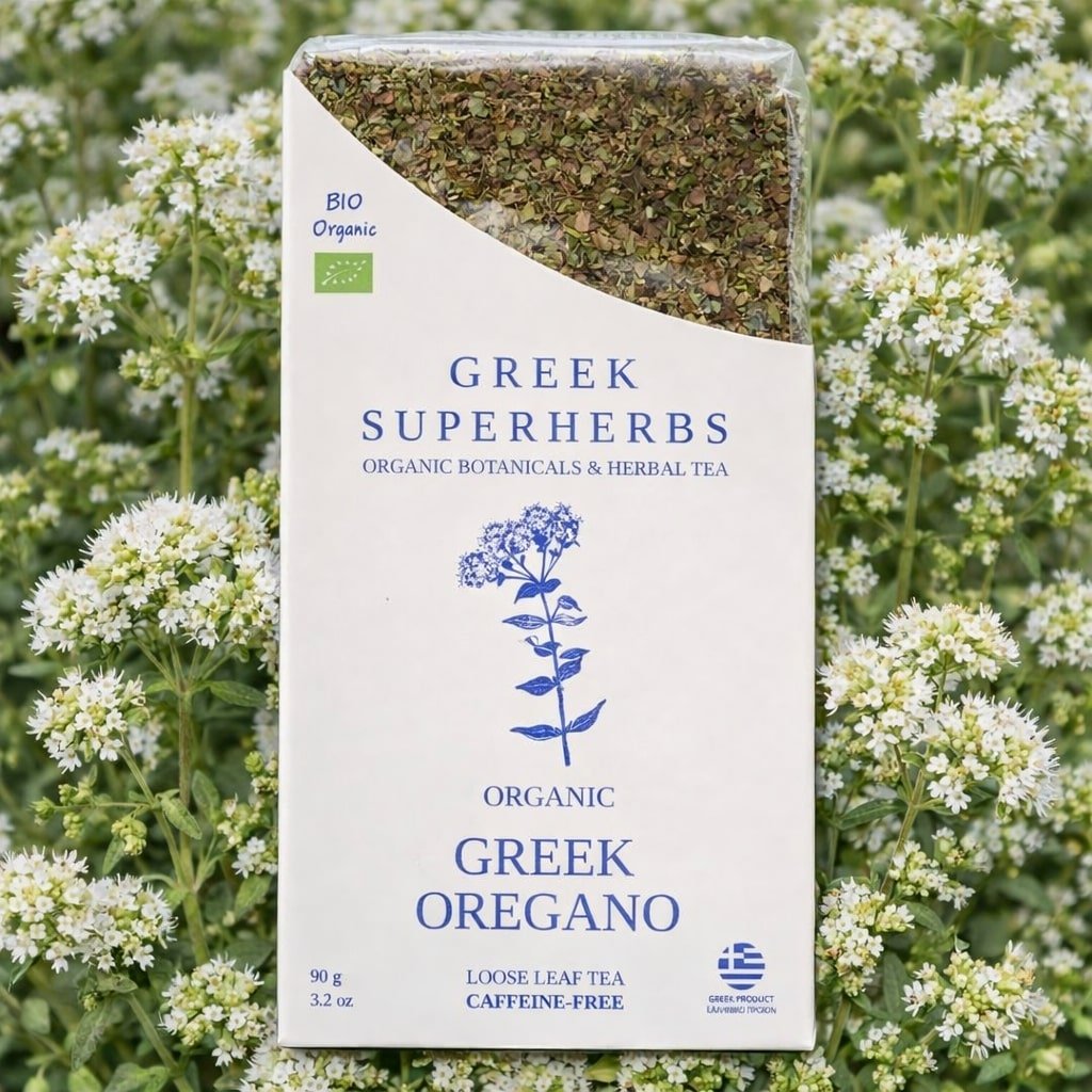 Greek Oregano | Organic Wild-Crafted from Ikaria Blue Zone — Most Antioxidant-Rich Herb on Earth, Physician-Studied & Whole Leaf