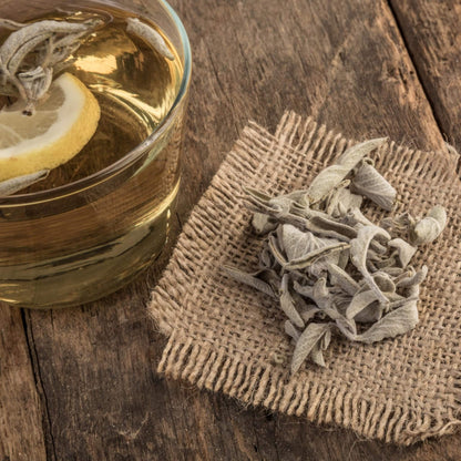 Greek Sage Tea | Organic Salvia Fruticosa from Ikaria Blue Zone Greece — Caffeine-Free, Physician-Studied Longevity Herb