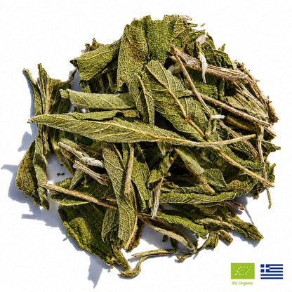 Greek Sage Tea | Organic Salvia Fruticosa from Ikaria Blue Zone Greece — Caffeine-Free, Physician-Studied Longevity Herb