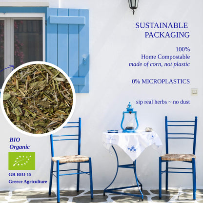 Ikaria Blue Zone Tea | Organic Wild-Crafted Greek Mountain Tea — As Seen on Netflix “Live to 100”, Caffeine-Free & Physician-Studied