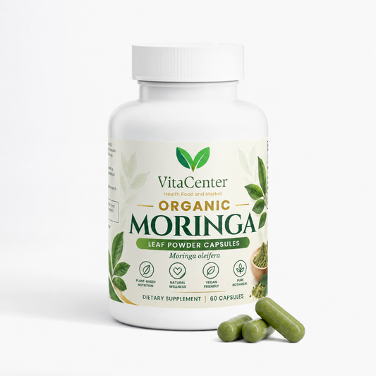 Organic Moringa Leaf Powder Capsules