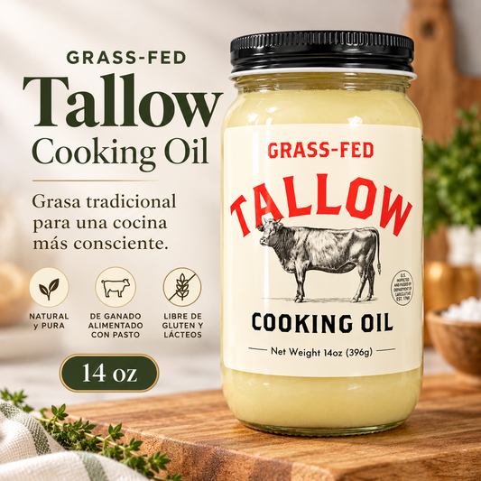 Grass-Fed Tallow - New Zealand Beef Fat | 14 oz