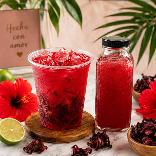 Limonada de Hibiscus (Flor de Jamaica) – Keto-Friendly | Sin Azúcar Añadida