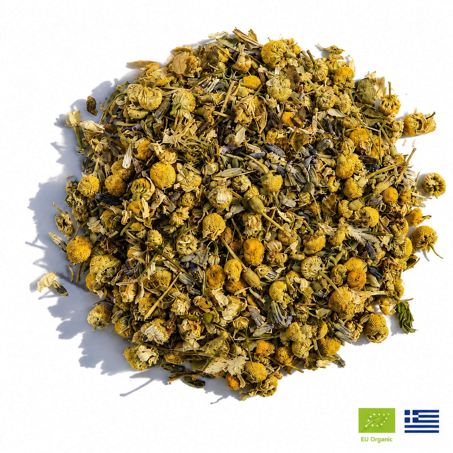 Sleep Tea | Organic Whole Leaf Greek Herbal Blend with Valerian Root, Chamomile & Passionflower for Deep, Restful Sleep — Caffeine-Free